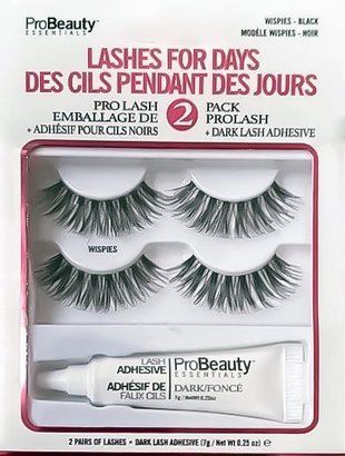 Набір накладних вій PRO BEAUTY ESSENTIALS Wispies ProLash 2 пари + клей 27024 фото