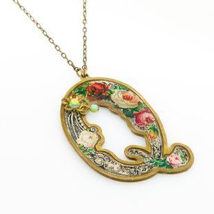 Кулон з латуні Michal Negrin у вигляді літери "Q" з кристалами Swarovski 13510Q фото