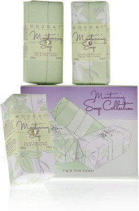 Набір зволожувального мила Nougat London "Fig & Pink Cedar" (Інжир і Рожевий Кедр), 3&times;100 г (300 г) 12032 фото