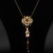 Кольє Michal Negrin "Золотий Світанок" з кристалами та намистинами Swarovski 08790 фото 1