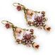 Сережки-підвіски "Вінтажна Пишність" Michal Negrin з рожевими кристалами Swarovski 24431 1 1 фото 1