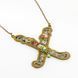 Кулон з латуні Michal Negrin у вигляді літери "x" з кристалами Swarovski 13510x фото 1