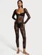 Боди Victoria's Secret Very Sexy Rose Lace Balconette Teddy Black (XL) 17564 фото 1