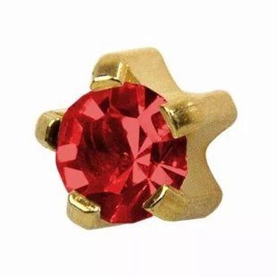 Стерильные серьги-иглы Studex для прокола ушей пистолетом M-107 Ruby 2 мм (пара) M-107 фото