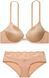 Комплект жіночої білизни Victoria's Secret Very Sexy Praline 38DD + бікіні XL Nude 114000277 фото