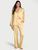 Пижама сатиновая Victoria's Secret Glazed Satin Long Pajama Set, Yellow Tulip Iconic Stripe, S 20179 фото