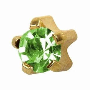 Стерильные серьги-иглы Studex для прокола ушей пистолетом M-108 Peridot 2 мм (пара) M-108 фото