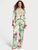 Пижама сатиновая Victoria's Secret Fashion Show '24 Satin Long Pyjama Set, Mint Green Floral, S 20179 фото