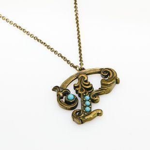 Кулон з латуні Michal Negrin у вигляді букви P з кристалами Swarovski 55450P фото