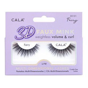 3D накладні вії цільні Cala 3D FAUX MINK LASHES: FAIRY, 1 пара 35121 фото