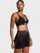 Женские сатиновые шорты Victoria's Secret Shine Patch Satin Boxer Shorts Black с логотипом (M) 20179 фото