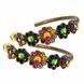 Сережки-кільця Michal Negrin "Нічна веселка" з кристалами Swarovski, 35 мм 100-121772 фото 1