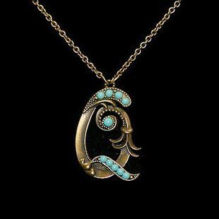 Кулон з латуні Michal Negrin у вигляді букви Q з кристалами Swarovski 55450Q фото