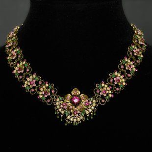 Намисто "Танець під сонцем" від Michal Negrin з кристалами та намистинами Swarovski 24610 фото