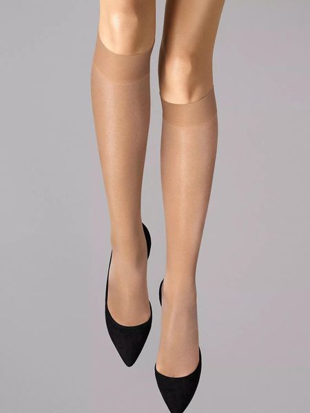 Гольфы женские Wolford Satin Touch 20 Knee Highs, Gobi, размер M 54606 фото