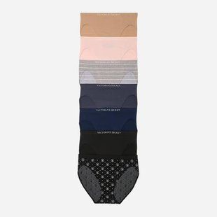 Набір жіночих трусиків-сліпів Victoria's Secret Brief Panties 7-Pack, розмір M, 7 шт, різнокольорові 110758287 фото