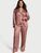 Пижама женская Victoria's Secret Glazed Satin Dew Drop Long Pajama Set Vintage Rose (L) 20179 фото